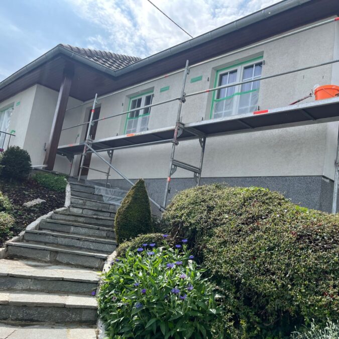 Mise en peinture min&eacute;rale d’une maison &agrave; RIXHEIM Cernay 5