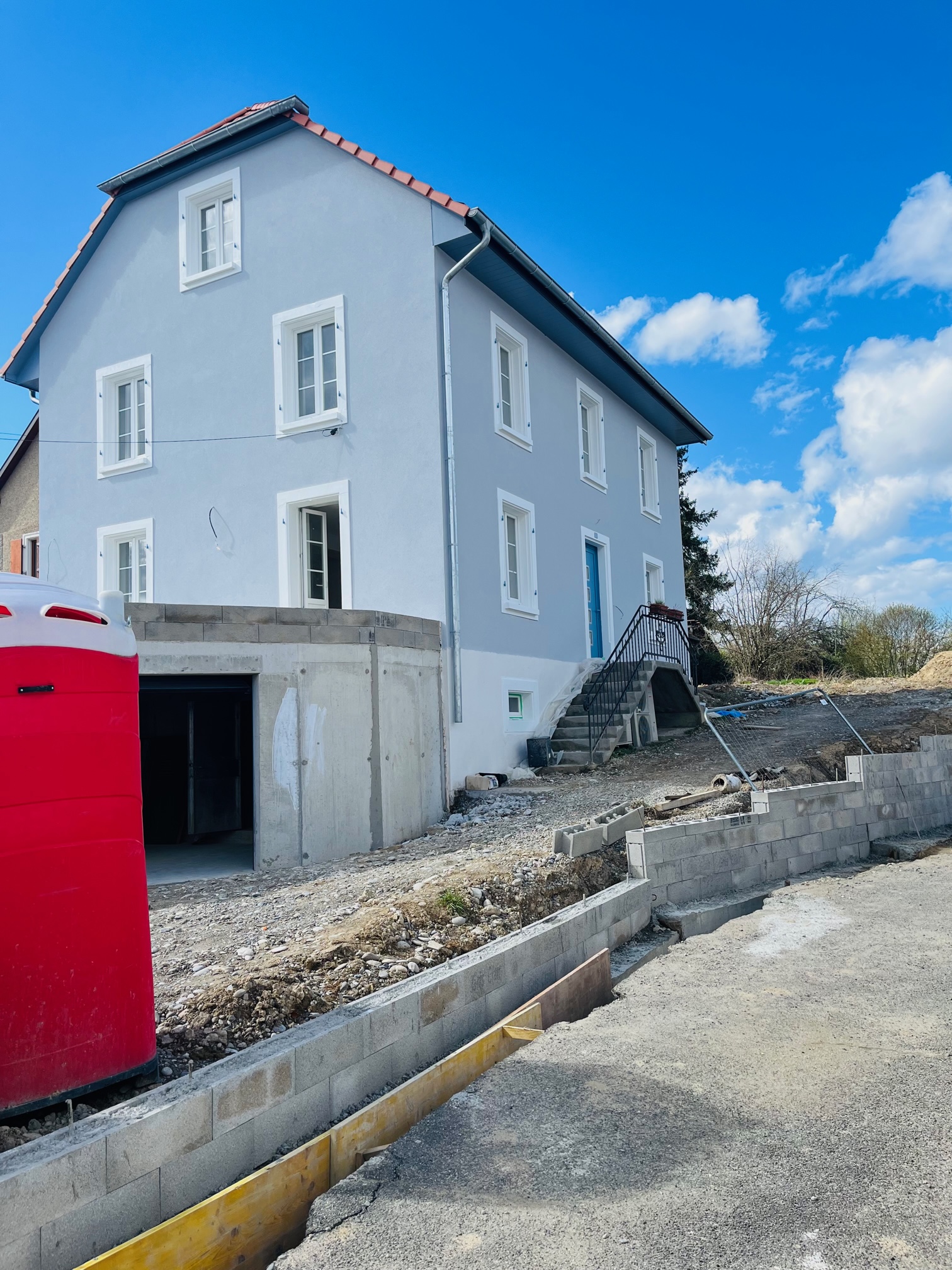 Ravalement de fa&ccedil;ade &agrave; BUSCHWILLER, Pr&egrave;s de SAINT-LOUIS Wittelsheim