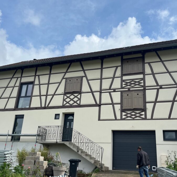 Ravalement de fa&ccedil;ade maison Alsacienne Guebwiller 11