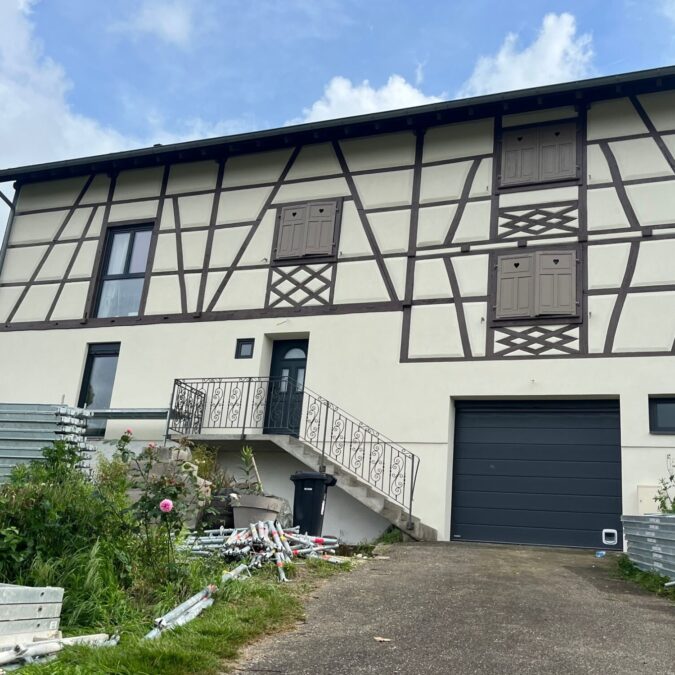 Ravalement de fa&ccedil;ade maison Alsacienne Colmar 10